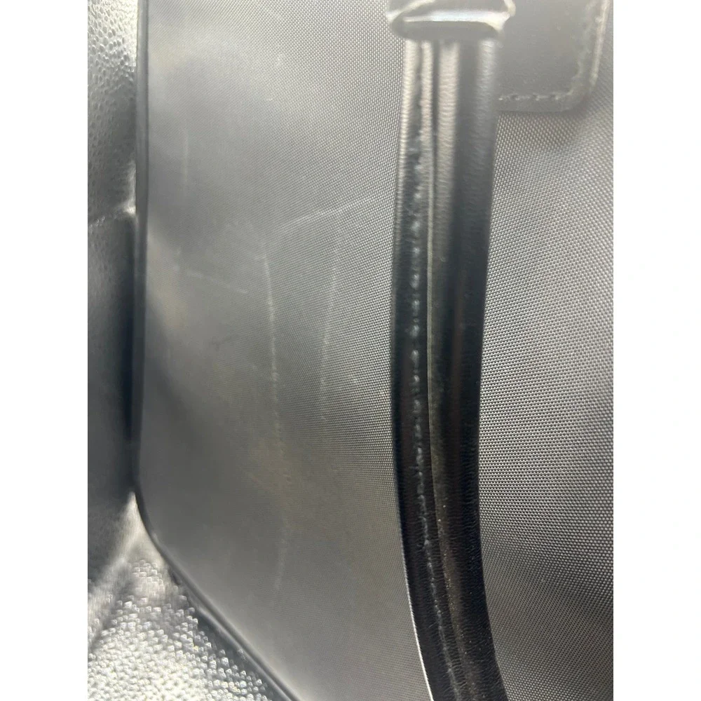 Verdi Black Nylon Briefcase Laptop Bag Professional Business Messenger Tote